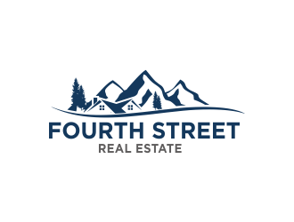 Fourth Street Real Estate logo design by Greenlight