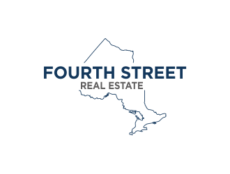 Fourth Street Real Estate logo design by Greenlight