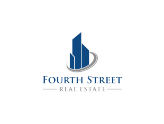 Fourth Street Real Estate logo design by mbamboex