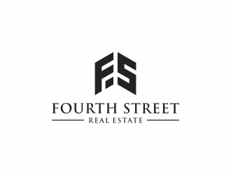 Fourth Street Real Estate logo design by puthreeone