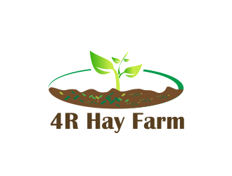4R Hay Farm logo design by Greenlight