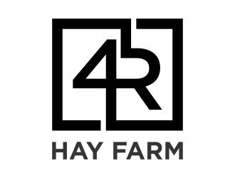 4R Hay Farm logo design by N3V4