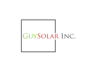 GuySolar Inc. logo design by Diancox
