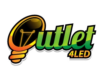 Outlet4LED logo design by Suvendu