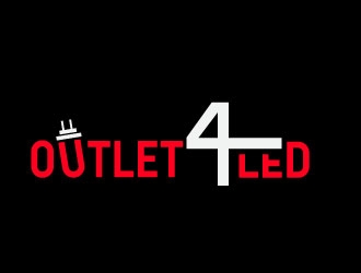 Outlet4LED logo design by Suvendu