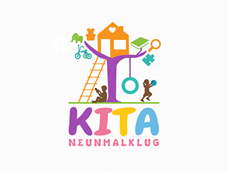 KITA neunmalklug logo design by Optimus