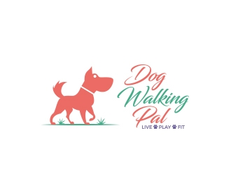Dog Walking Pal logo design by MarkindDesign