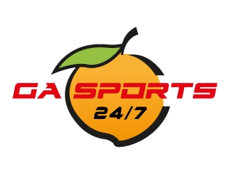 GA Sports 24/7 logo design by MUSANG