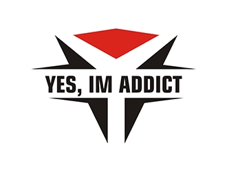 YES, IM ADDICT logo design by gitzart
