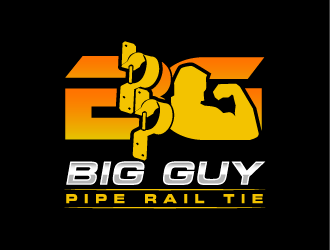 Big Guy Pipe Rail Tie  logo design by IanGAB