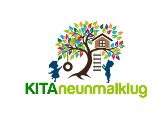 KITA neunmalklug logo design by Marianne