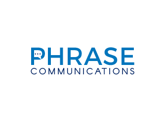Phrase Communications logo design by justin_ezra