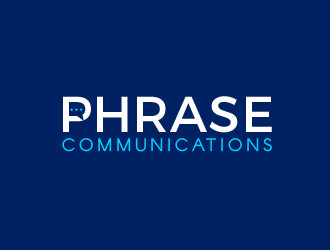 Phrase Communications logo design by justin_ezra