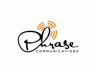 Phrase Communications logo design by Mahrein