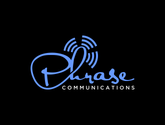 Phrase Communications logo design by Mahrein