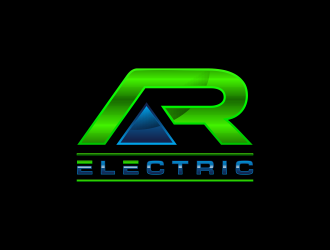A R Electric logo design by ammad