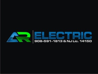 A R Electric logo design by agil