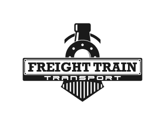FREIGHT TRAIN TRANSPORT  logo design by fastsev