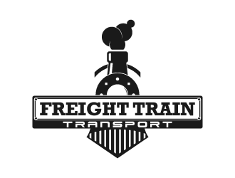 FREIGHT TRAIN TRANSPORT  logo design by fastsev
