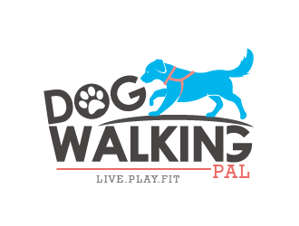 Dog Walking Pal logo design by THOR_