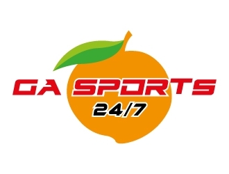 GA Sports 24/7 logo design by MUSANG