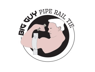 Big Guy Pipe Rail Tie  logo design by not2shabby