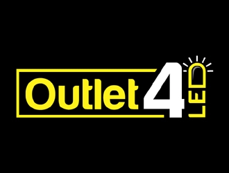 Outlet4LED logo design by MAXR