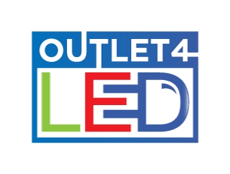 Outlet4LED logo design by Einstine