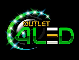 Outlet4LED logo design by DreamLogoDesign