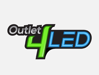Outlet4LED logo design by neonlamp
