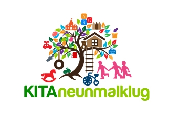 KITA neunmalklug logo design by Marianne