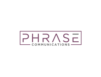 Phrase Communications logo design by bricton