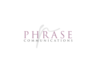 Phrase Communications logo design by bricton