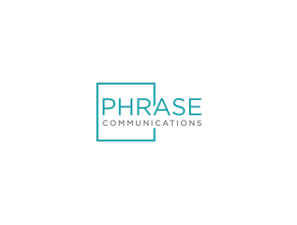 Phrase Communications logo design by bricton