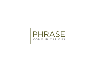 Phrase Communications logo design by bricton