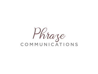 Phrase Communications logo design by bricton
