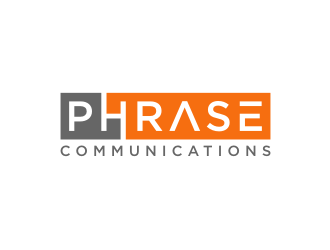 Phrase Communications logo design by johana