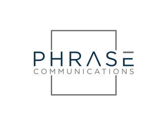 Phrase Communications logo design by johana