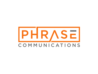 Phrase Communications logo design by johana