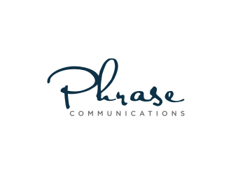 Phrase Communications logo design by johana