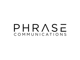 Phrase Communications logo design by johana