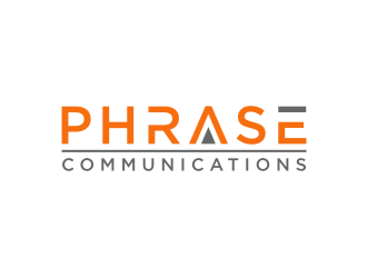Phrase Communications logo design by johana