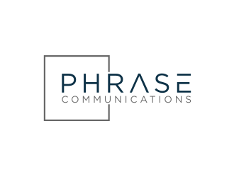 Phrase Communications logo design by johana