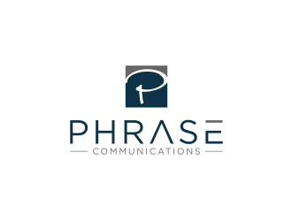 Phrase Communications logo design by johana