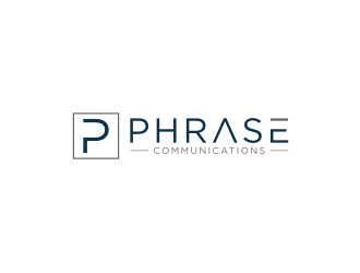 Phrase Communications logo design by johana