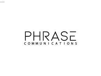 Phrase Communications logo design by aryamaity