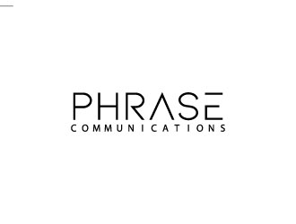 Phrase Communications logo design by aryamaity