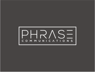 Phrase Communications logo design by kimora
