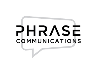 Phrase Communications logo design by Fear