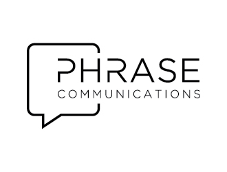 Phrase Communications logo design by Fear